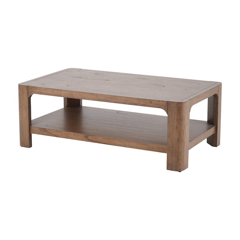 NPD Furniture Trevin Coffee Table with Open Shelf