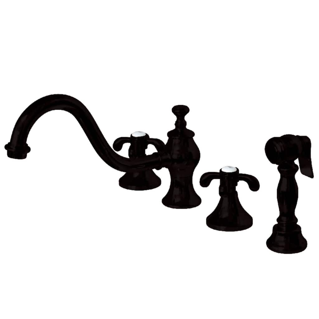 Kingston Brass French Country 1.8 GPM Widespread Kitchen Faucet -