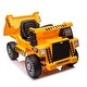 preview thumbnail 40 of 78, 12V Ride-On Dump Truck for Kids, Remote Control, Forward/Reverse, Bluetooth, Ages 3-8 Yellow