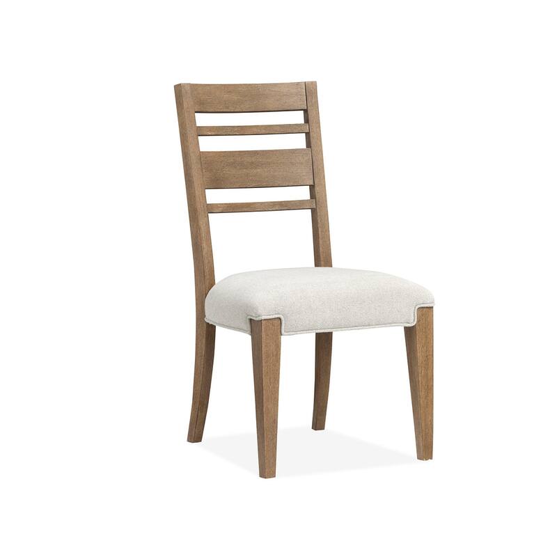 Magnussen Home Plum Creek Sierra Brown Upholstered Side Chair Two Pack - 20.63''W x 22.75''D x 38''H - 20.63''W x 22.75''D x 38''H - Set of 2 - Sierra Brown - Dining Height