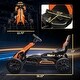 preview thumbnail 3 of 9, 12V Electric Go Kart for Kids with Adjustable Speed, Orange