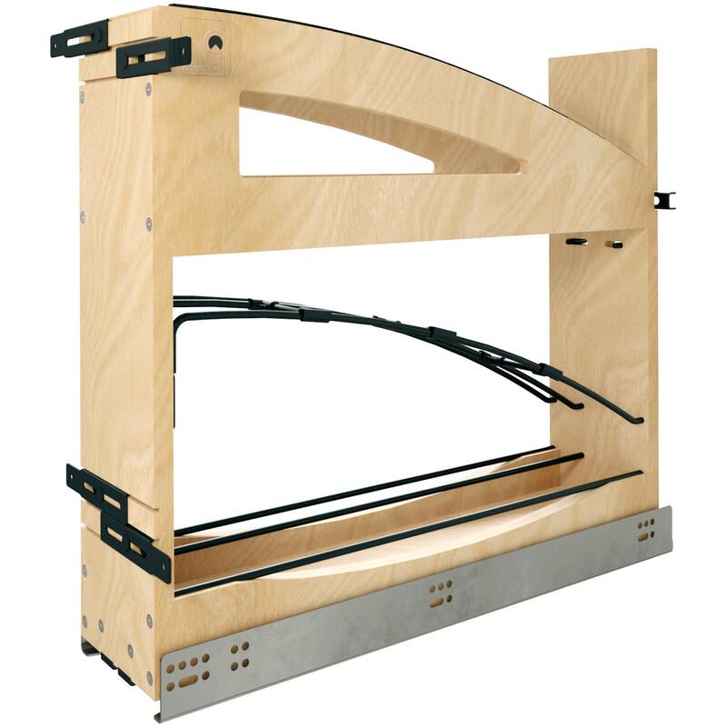 Rev-A-Shelf 447CC-BCSC-5 Craftsman 5-15/16" Wide Solid Maple Pull Out - Maple / Black