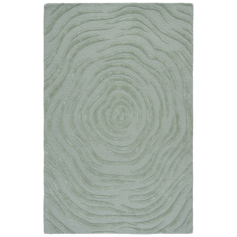 SAFAVIEH Handmade Glamour Oprica Contemporary Wool Rug - 4' x 6' - Sage Green