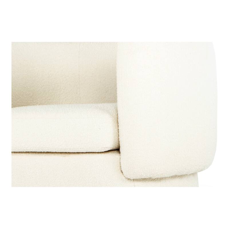 Aurelle Home Kindra Modern Fuzzy Upholstered Accent Chair