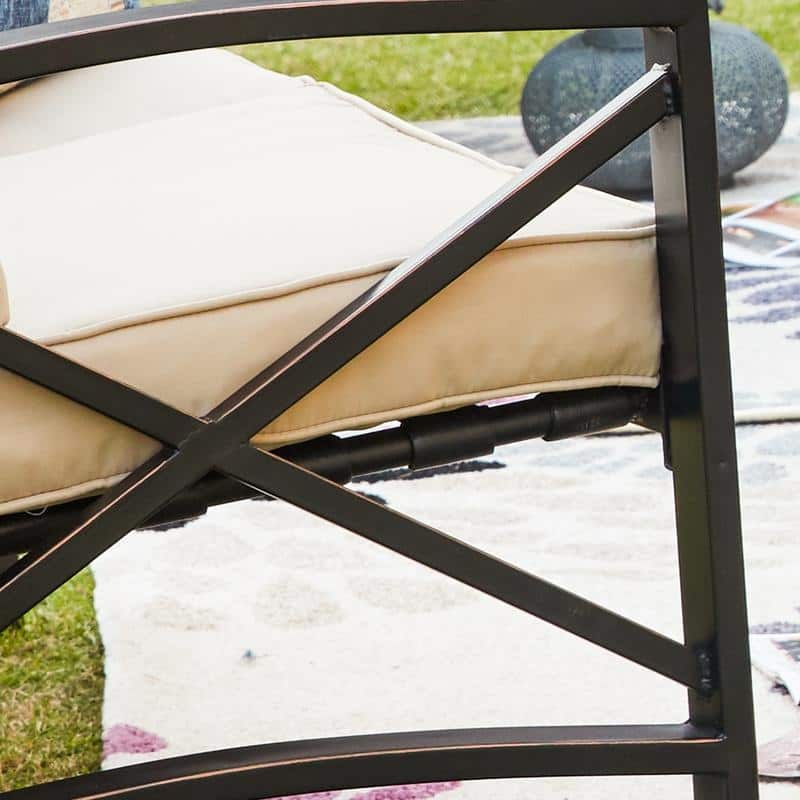 PATIO FESTIVAL 8-Piece Outdoor Sofa Seating Group with Cushions