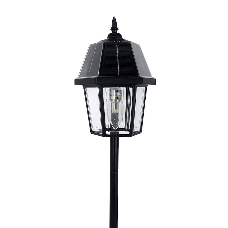 Shepherd Hook 80 Lumen Solar Warm White LED Pathway Landscape Light