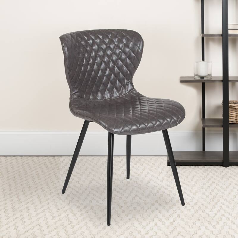 Contemporary Vinyl Upholstered Chair