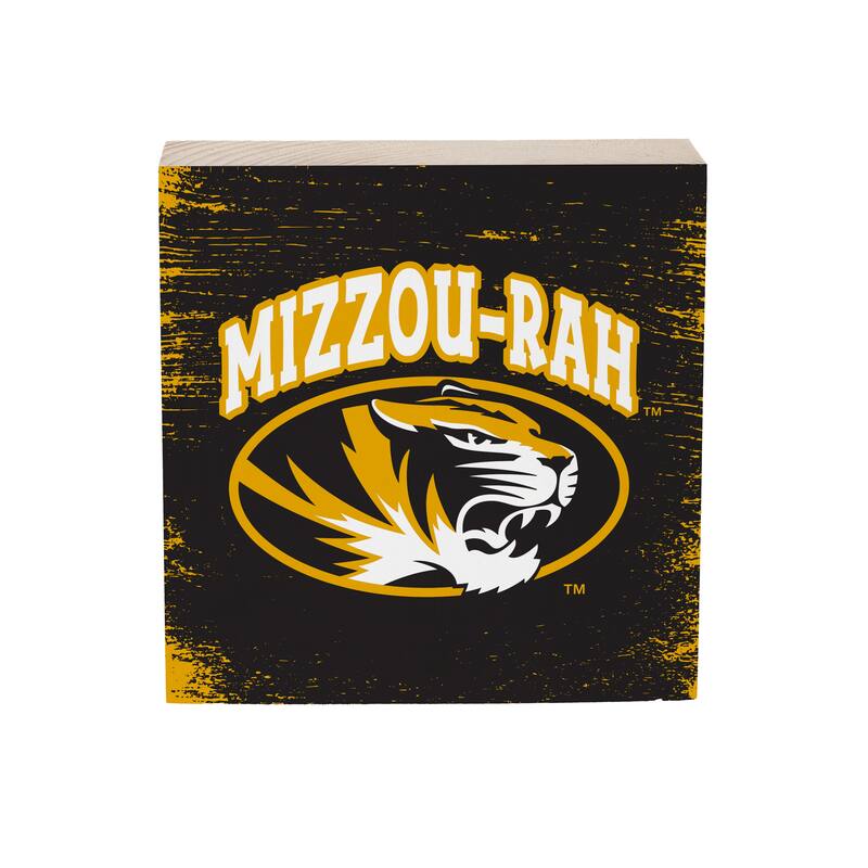 University of Missouri Wooden Tabletop Mantel Shelf Sign