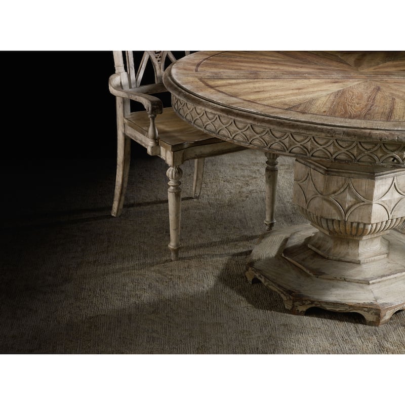 Hooker Furniture Chatelet 54" Round Vintage Luxury Farmhouse Dining