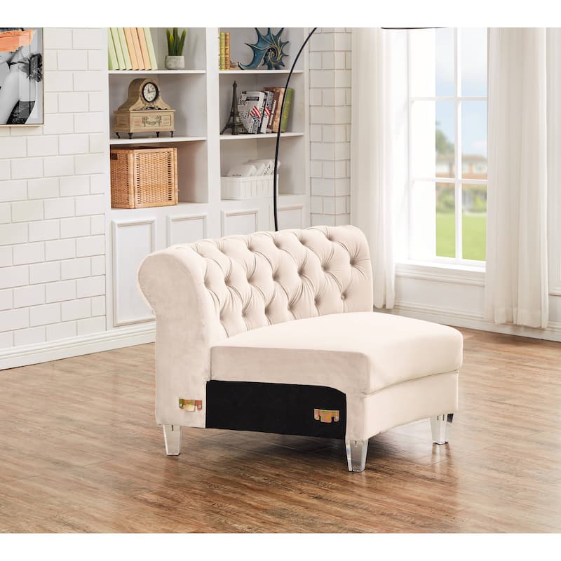 Mousseau 138.6" Velvet Symmetrical Modular Sectional