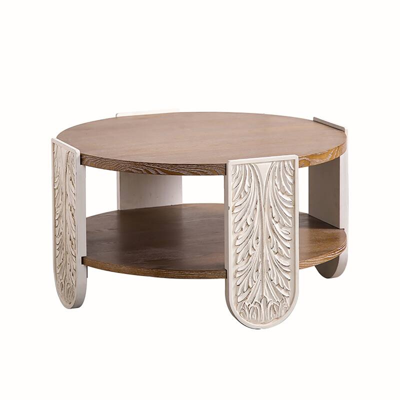 Carved Wooden Coffee Table
