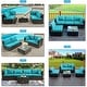 preview thumbnail 38 of 61, Costway 5PCS Patio Rattan Furniture Set Cushioned Sofa & Chair Coffee