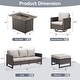 preview thumbnail 67 of 104, Gymojoy Outdoor Fire Pit Conversation Set, Patio Furniture with Cushions