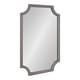 preview thumbnail 37 of 134, Kate and Laurel Hogan Scalloped Wood Framed Mirror 24x36 - Gray