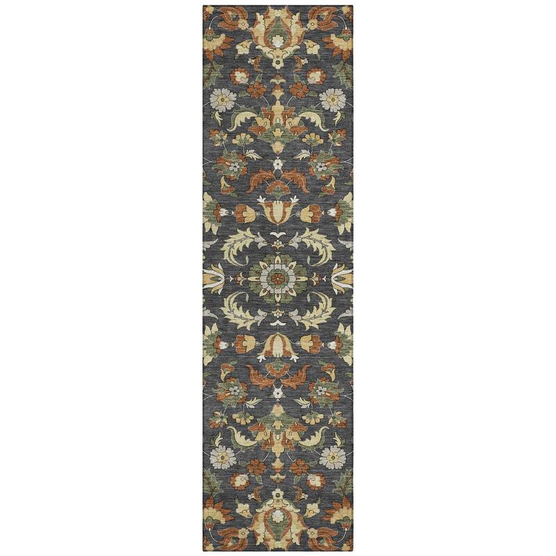 Machine Washable Indoor/ Outdoor Traditional Lanelle Chantille Rug