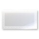 preview thumbnail 2 of 2, Contemporary Rectanglar Bathroom Wall Mirror Square Cubed Etched Framed Decorative Floating Frameless Mirror - 52" x 28"