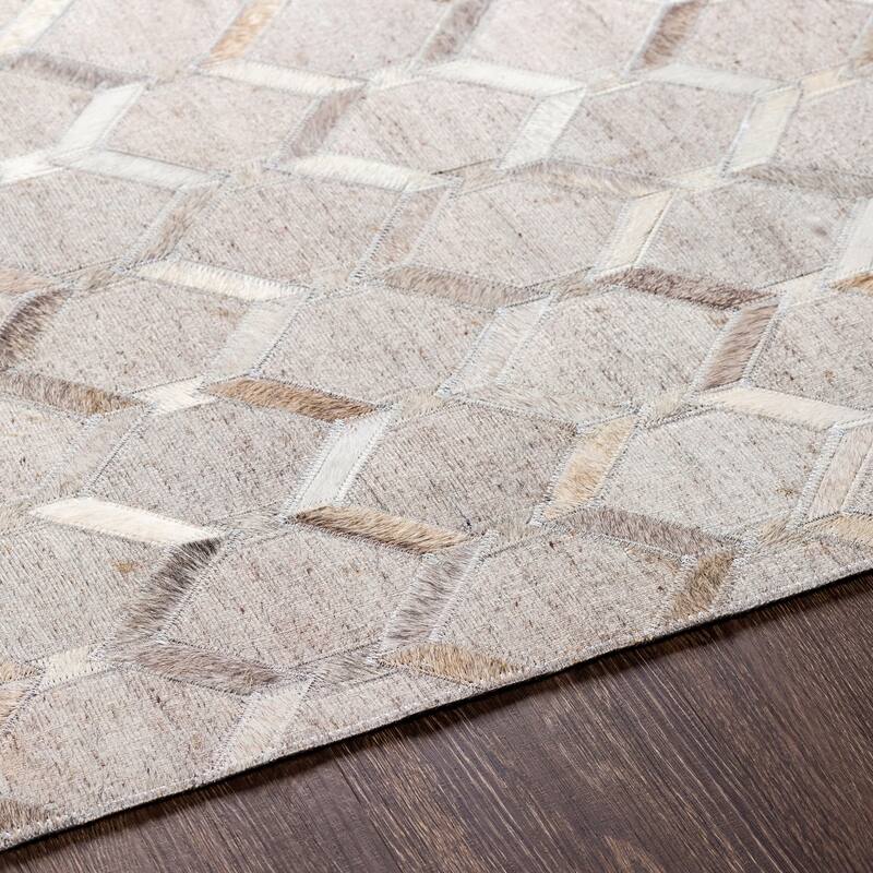 Hand-Crafted Esplanade Viscose & Hair-on-hide Area Rug