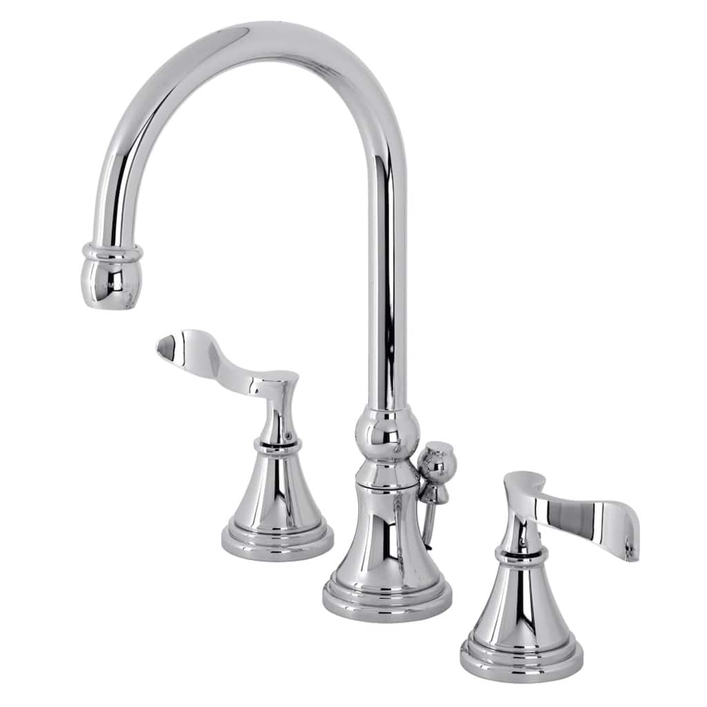 Kingston Brass Century 1.2 GPM Deck Mounted Widespread Bathroom Faucet