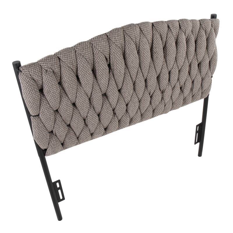 Silver Orchid Braided Matisse Twin Headboard