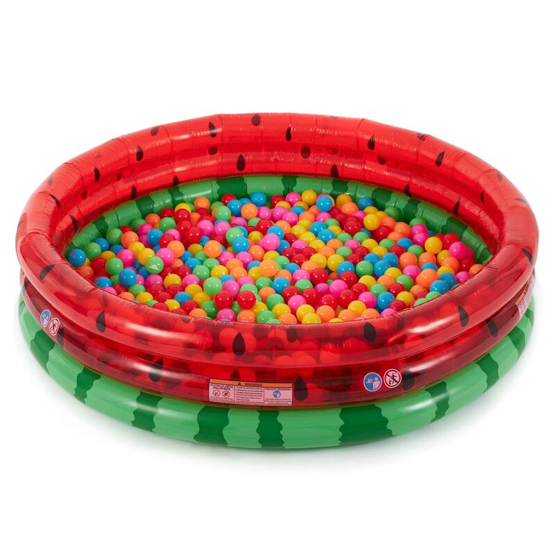 Intex 66 Inch Round Inflatable Kids Swimming and Wading Watermelon Pool (6 Pack) - 4.53