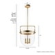 preview thumbnail 4 of 10, Hunter Karloff Clear Glass Bell-Shaped Pendant - Kitchen Island, Dining Room, Entry - Modern Farmhouse, Rustic, Industrial