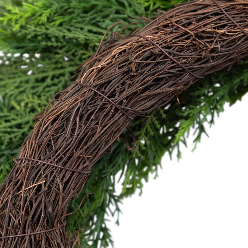 Cedar Artificial Christmas Wreath - 24" - Unlit