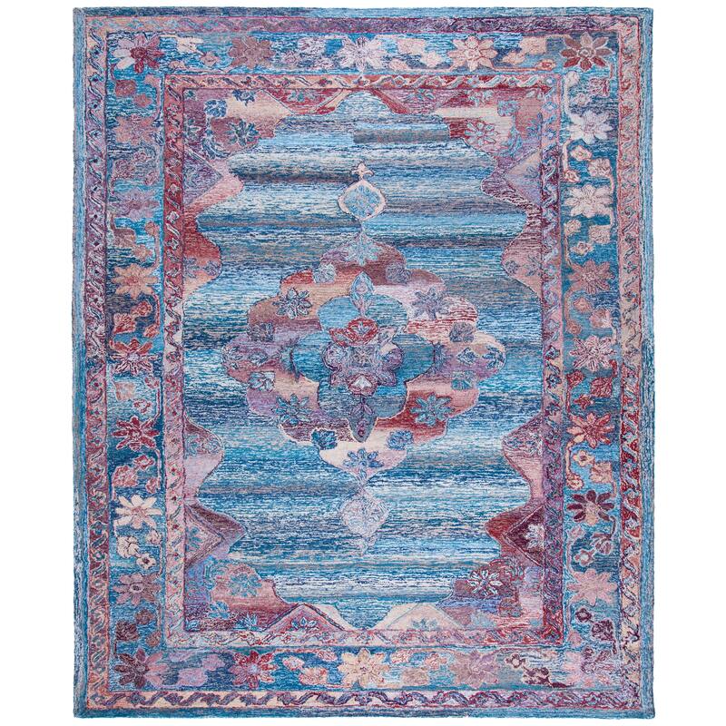 SAFAVIEH Handmade Distressed Tisa Vintage Boho Oushak Oriental Polyester