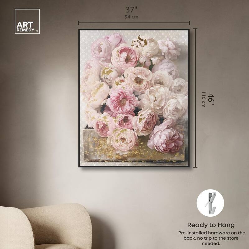 Beautiful Glam Floral Case Canvas by Art Remedy