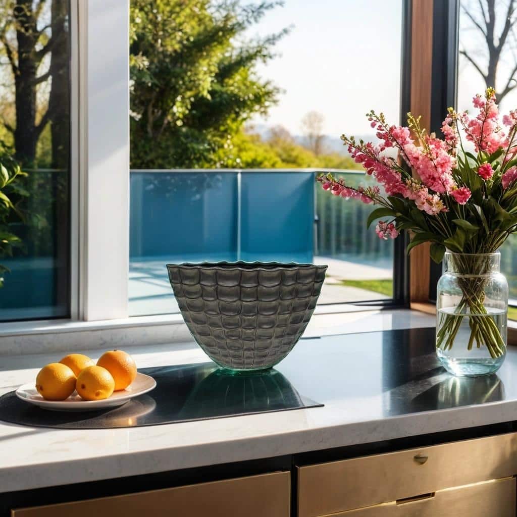 Matte Black Decorative Centerpiece