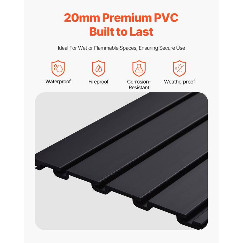 PVC Garage Slat Wall Panel with Modular Design and Suitable for Both Indoor and Outdoor Use