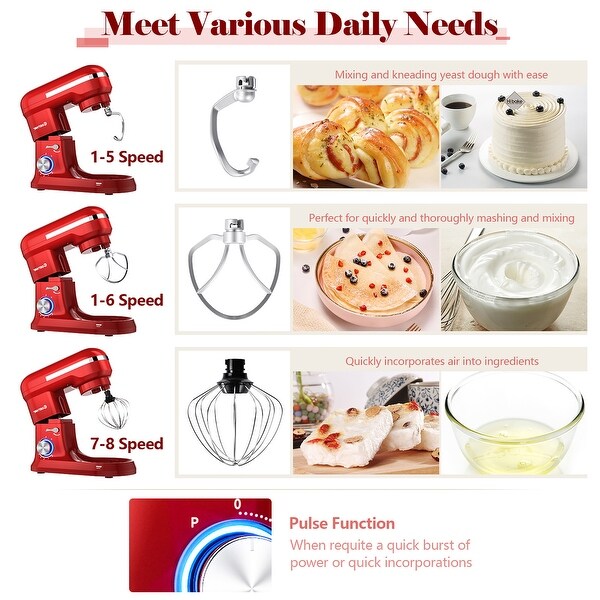 Amazon.com: Seedeem Stand Mixer, 6Qt Electric Food Mixer
