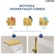 preview thumbnail 14 of 28, Waterfall Tub Faucet with Rough-in Valve,Wall Mounted Tub Spout with Handheld Shower