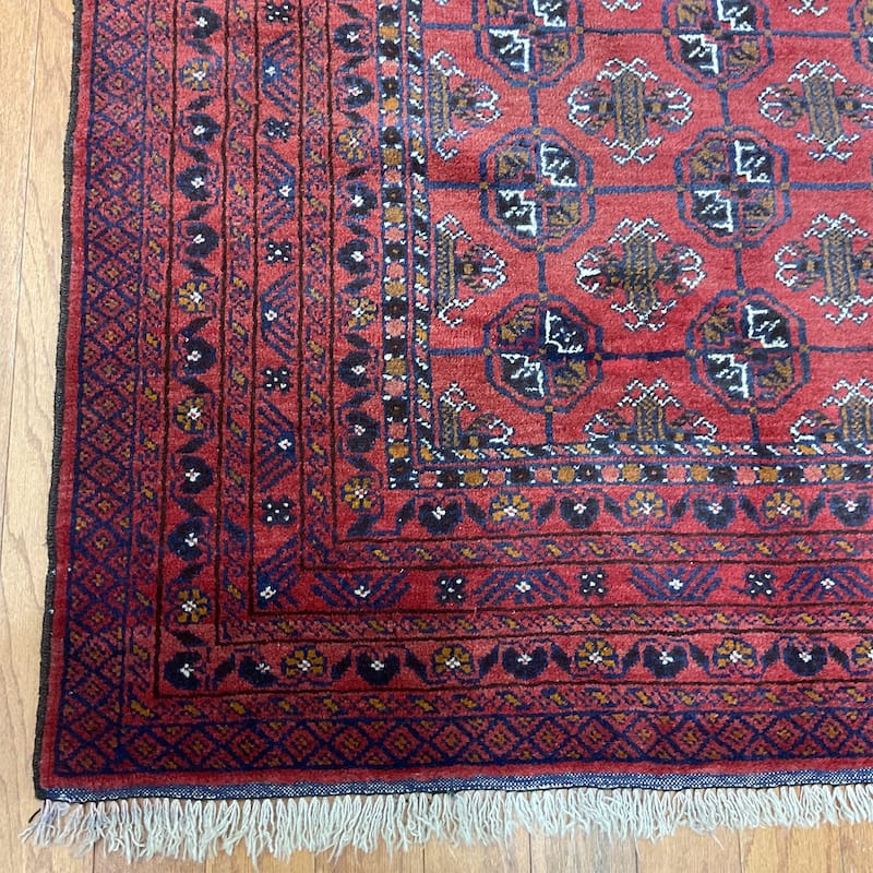 HERAT ORIENTAL Handmade Turkoman Wool Rug - 3'7" x 6'5"
