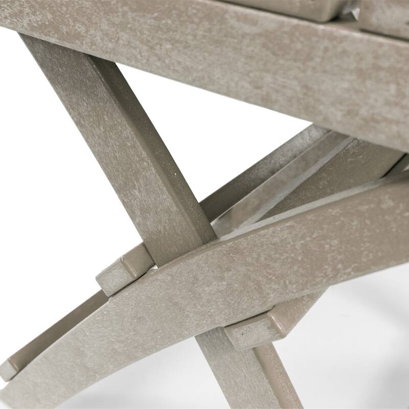 Santorini Fully Assembled All-Weather Recycled HDPE Outdoor Folding Side Table