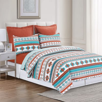 Aqua Valley Quilt Set