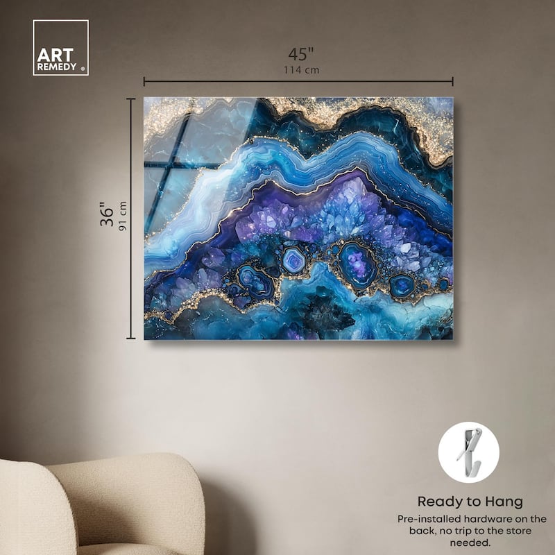 Galactic Geode II Acrylic by Art Remedy, Ready to Hang