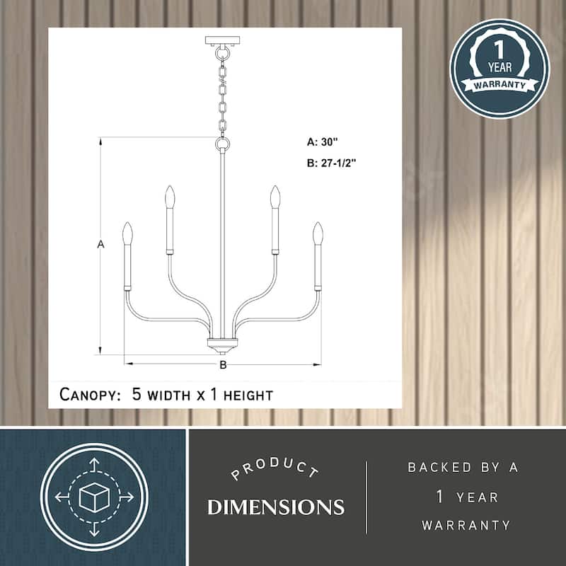 Harris 9 Light Candelabra Satin Nickel Candle Chandelier - 27.5-in W x 30-in H x 27.5-in D