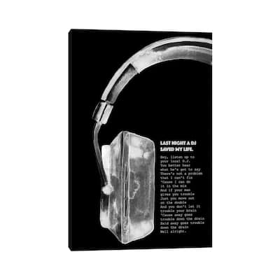 iCanvas "Last Night A DJ" by Mercedes Lopez Charro Canvas Print