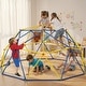 preview thumbnail 2 of 18, 10FT Geometric Climbing Dome Climber Playground for Kids 3-10, Climbing Toys for Kids - N/A
