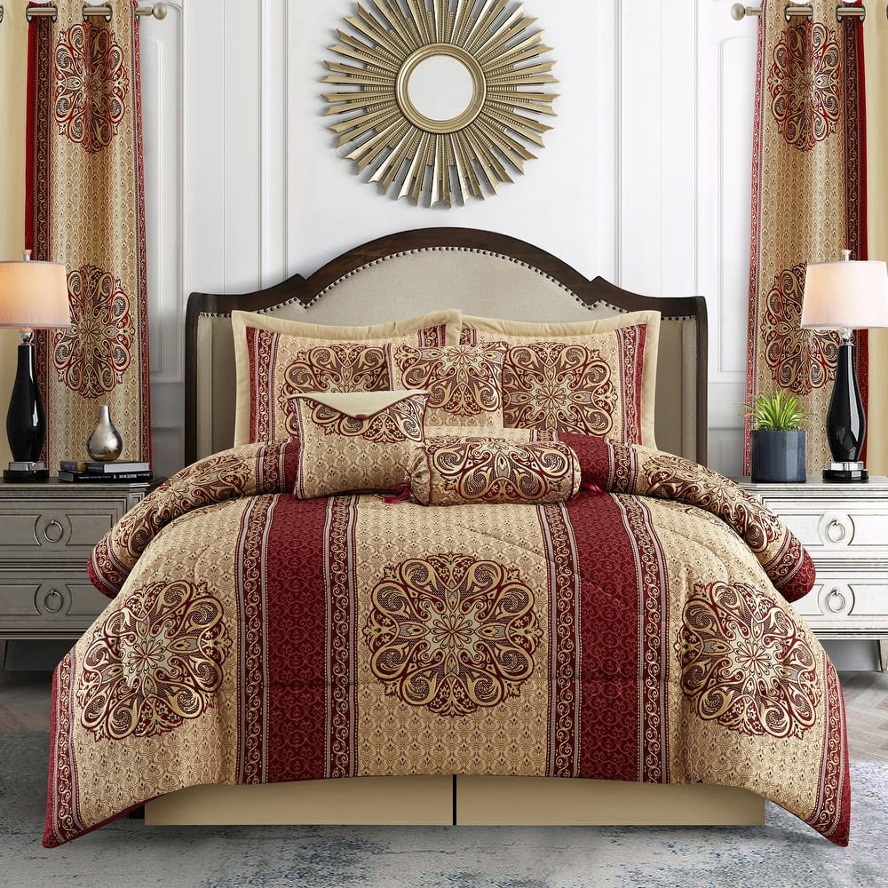 Nanshing Prince 9 Piece Elegant Medallion Comforter Set