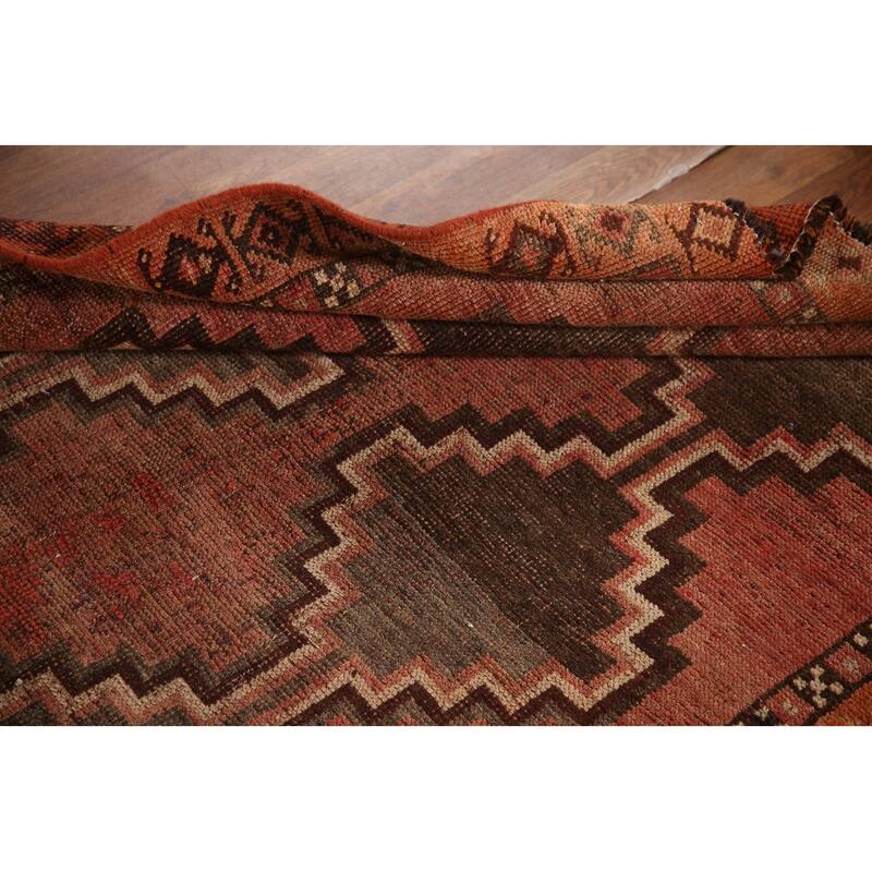 Vegetable Dye Lori Persian Antique Area Rug Handmade Wool Carpet - 3'10"x 6'10"