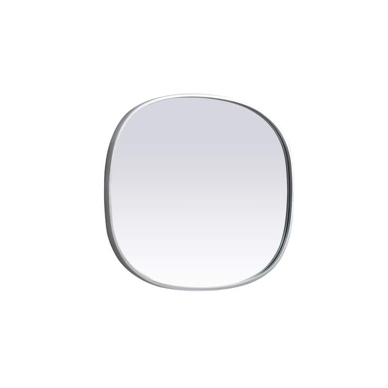 Indigo Home Metal Frame Oval Mirror 24x30 Inch