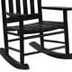 preview thumbnail 37 of 38, Youth Rocking Chair with Brown/White/Black Slat for patio kids bedroom
