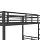 preview thumbnail 6 of 8, Metal Twin XL over Twin XL Bunk Bed for Teens and Adults,Space-Saving/Noise Reduced/No Box Spring Needed, Black