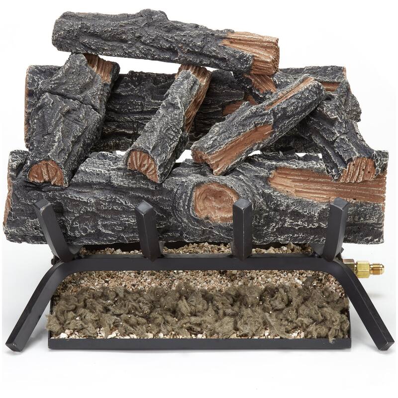 Duluth Forge MO18HVL 45,000 BTU Natural Gas Log Set Fireplace with