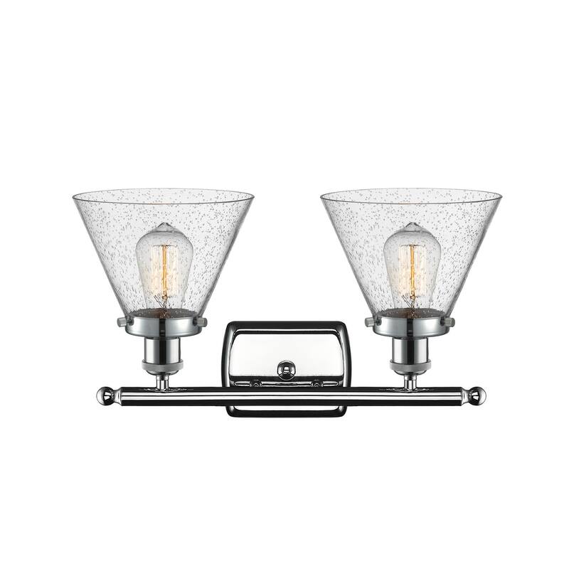 Innovations Lighting Large Cone 2 Light 16" Wide Vanity Light