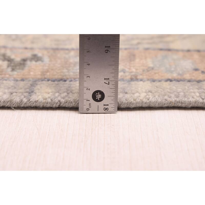 ECARPETGALLERY Hand-knotted Modern Oushak Grey Wool Rug - 9'1 x 12'3