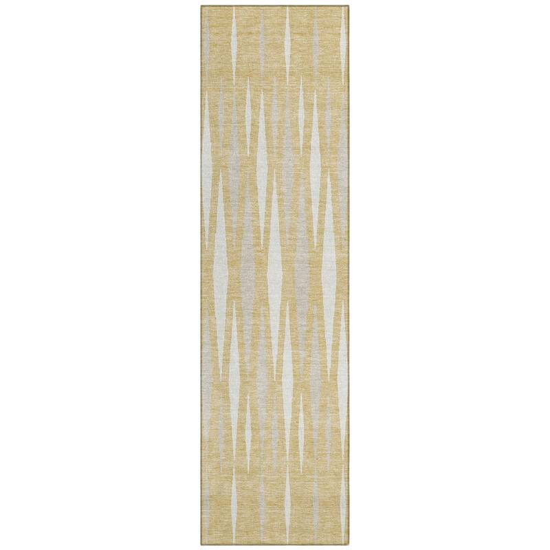 Machine Washable Indoor/ Outdoor Chantille Mosaic Contemporary Rug