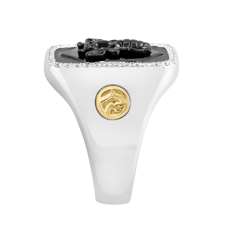 EFFY Men's 925 Sterling Silver Diamond Ring - White