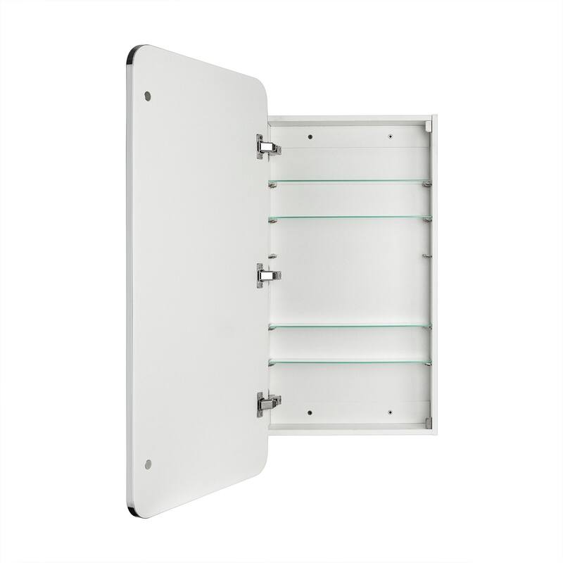 TEHOME Garnes Recessed or Surface Mount Framed Medicine Cabinet with Adjustable Shelves